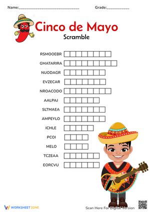 Fall Word Scramble Game