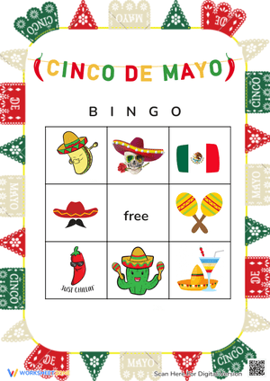 Interactive Cinco de Mayo Bingo Game Fun