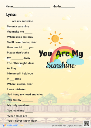 You are my sunshine