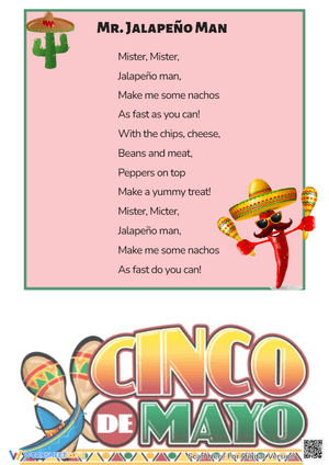Mr. Jalapeño Man Poem - Cinco de Mayo Fun for Pre-K & Grade 1