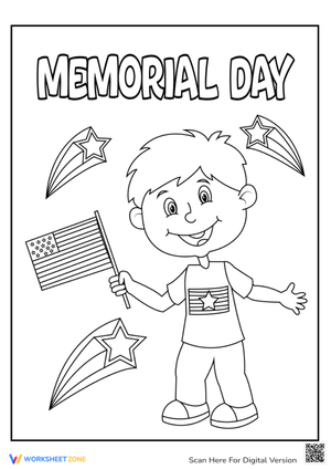 Soldier Coloring Page for Memorial Day Activities