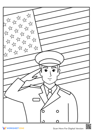 Honor Soldiers with this Coloring Page