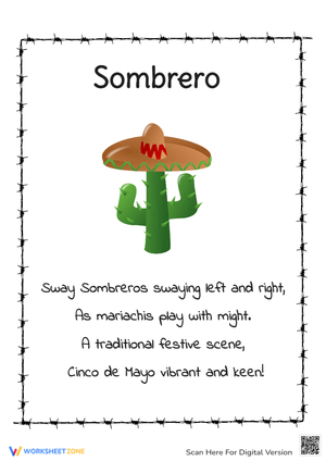 Sombrero Fun: A Culturally Rich Worksheet