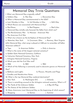 Test Your Knowledge: Memorial Day Trivia Game
