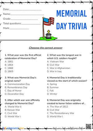 Interactive Memorial Day Trivia Questions