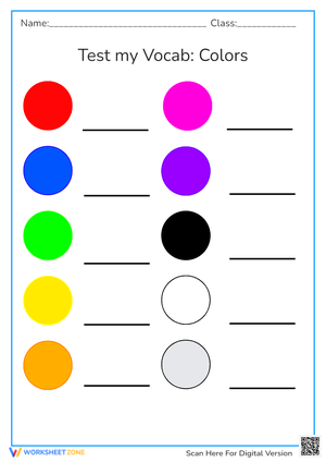 Vocab test colours
