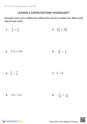 M-7-5-2_Computations and KEY