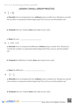 M-7-5-2_Small Group Practice and KEY