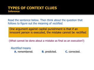 Defining Words: Understanding with Context Clues