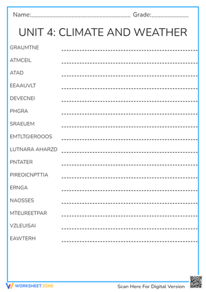 unit 4: weather and climate