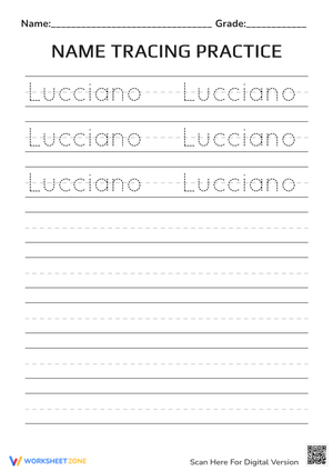 Name Tracing Worksheet | Essential Grade K-1 Ready