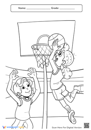 Basketball Coloring