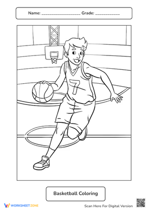 Basketball Coloring