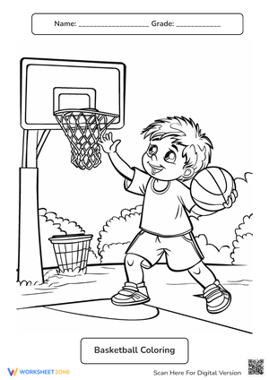 Basketball Coloring