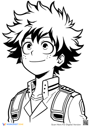 Midoriya My Hero Academia Coloring