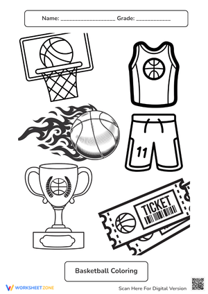 Basketball Coloring