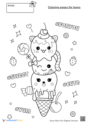 Coloring Pages for Teens