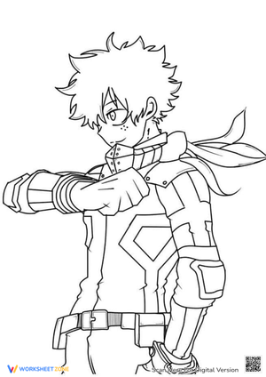 My Hero Academia: Deku Coloring Page - Printable Fun!