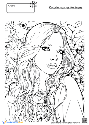 Teen Coloring Page