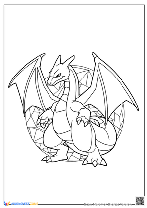 Great Charizard Coloring Page
