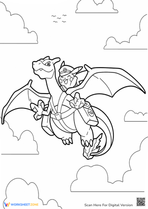 Charizard & Pikachu Coloring Page - Pokemon Fun for Kids!
