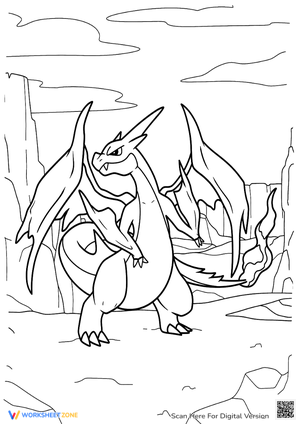 Charizard Pokemon Coloring Page - Printable Fun for Kids!