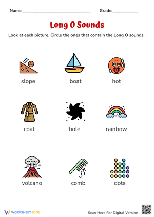 Long O Sounds for Early Readers