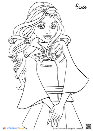 Fun Audrey Descendants Coloring Activity