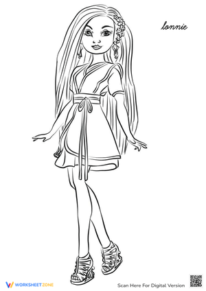 Descendants Audrey Coloring Page for Kids