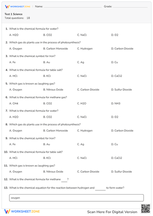 Test 1 Science