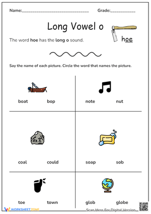 Long "o" Vowels