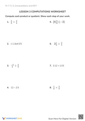 M-7-5-3_Computations and KEY