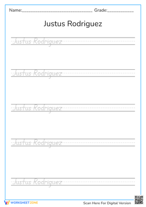 JUSTUS - Handwriting # 1