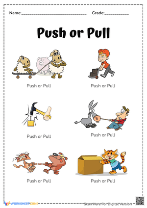 Push or Pull Activity for Kids