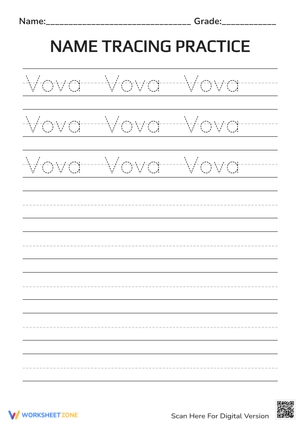 Improve Handwriting with Vova Tracing Practice