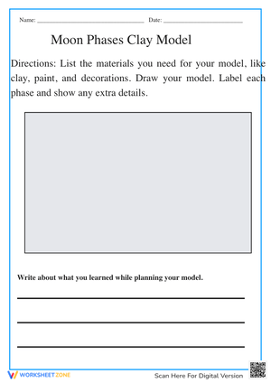 Moon Phases Model Worksheet