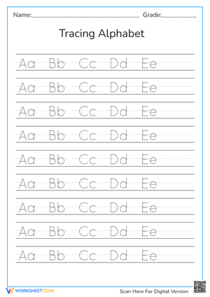 Tracing Alphabet