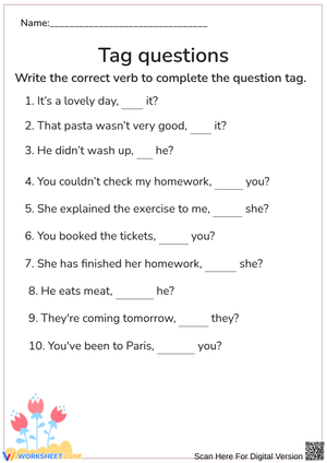 Tag questions