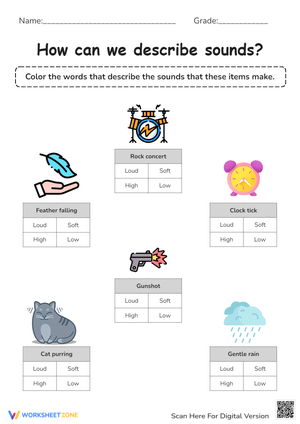 How can we describe sounds?