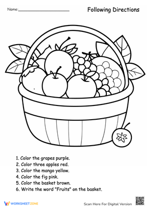 Following Directions 3