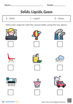 Explore Solid, Liquid, and Gas Properties