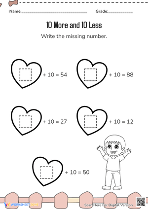 Practice Addition with Hearts