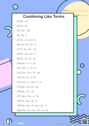 Combining Like Terms