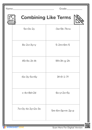 Combining Like Terms