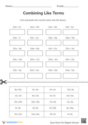 Combining Like Terms