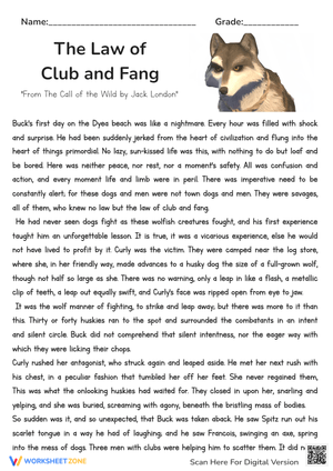 Lion and Crocodile: Reading Comprehension Practice