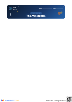 Exploring Layers of the Atmosphere Worksheet
