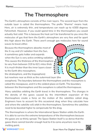 The Thermosphere: An Atmospheric Layer Study