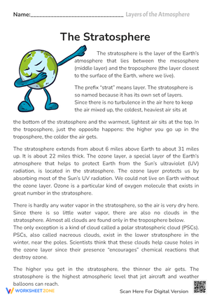 Layers of the Atmosphere: The Stratosphere