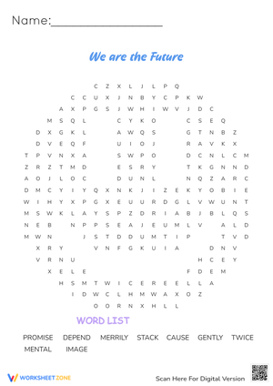 We are the future worksheet